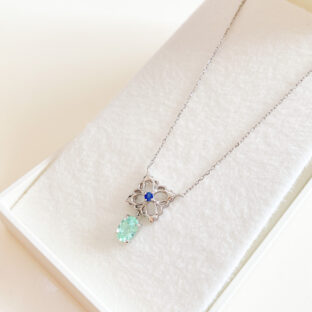 ミラクルマリアージュ パライバネックレス